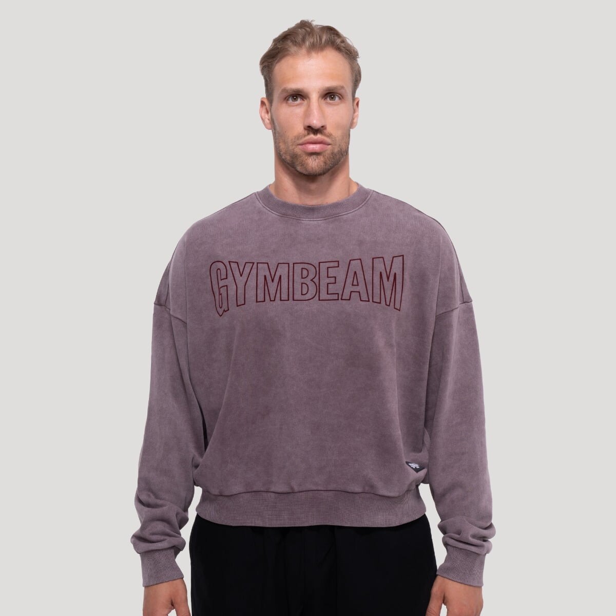 GymBeam Mikina Persistence Washed Brown