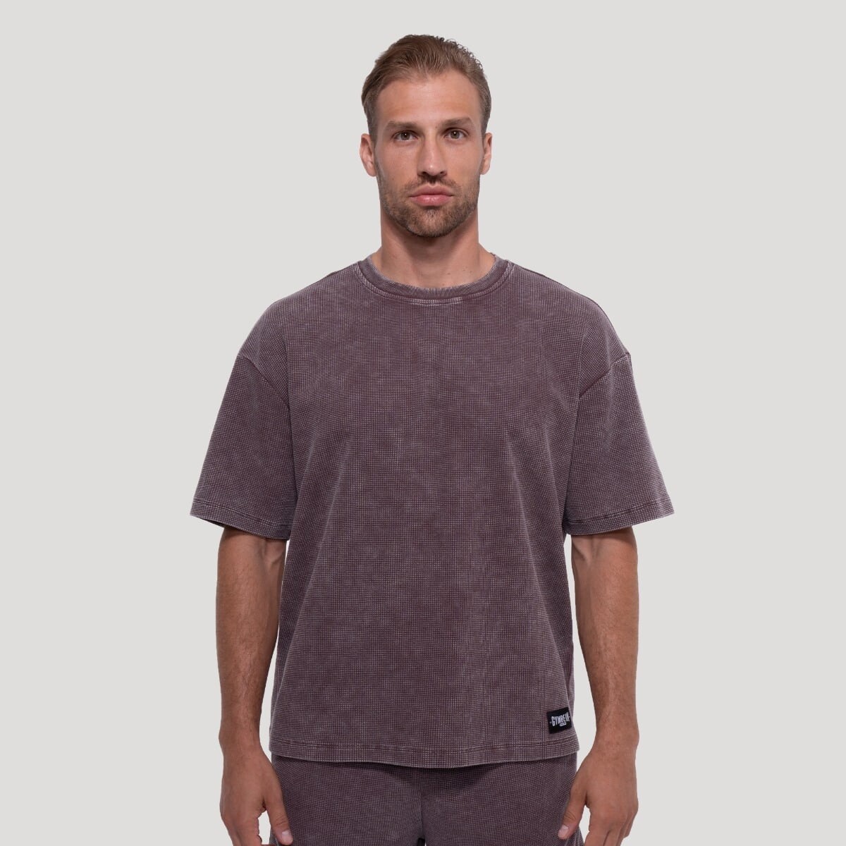 GymBeam Tričko Persistence Washed Brown
