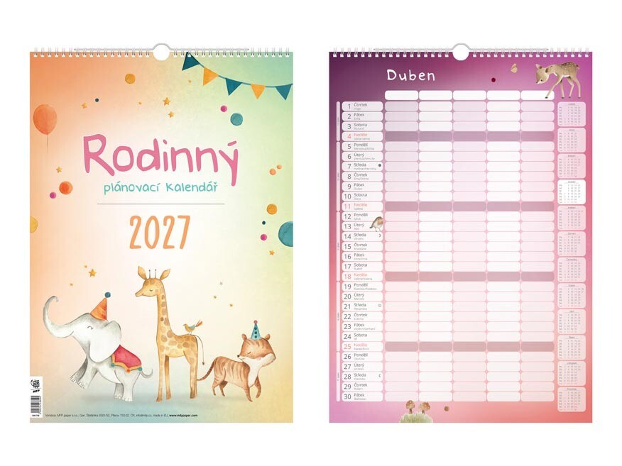 MFP 1061738 Kalendář 2027 nástěnný Rodinný