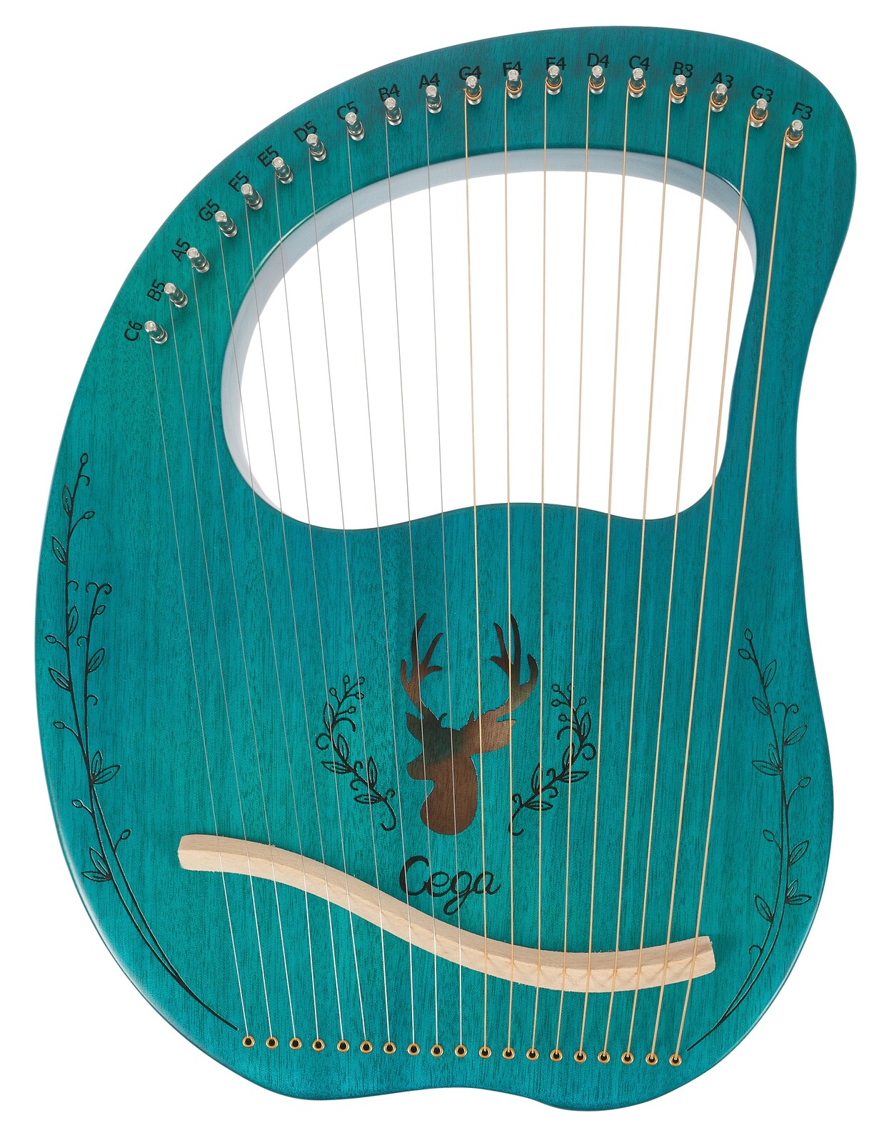 Cega Lyre Harp 19 Strings Blue (rozbalené)