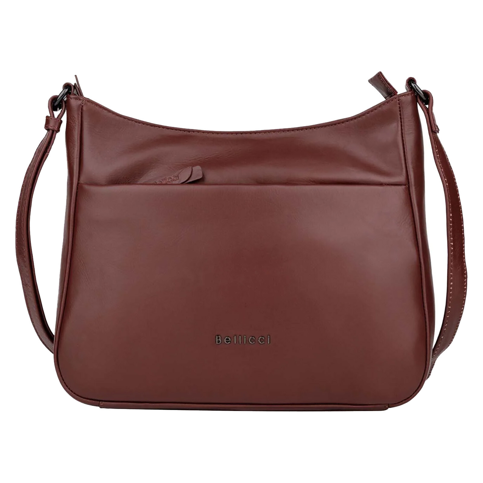 Dámská kožená crossbody kabelka Bellicci Sydney - vínová