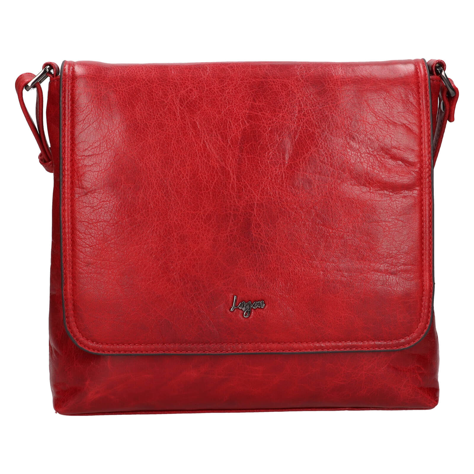 Dámská kožená crossbody kabelka Lagen Lotte - tmavě červená