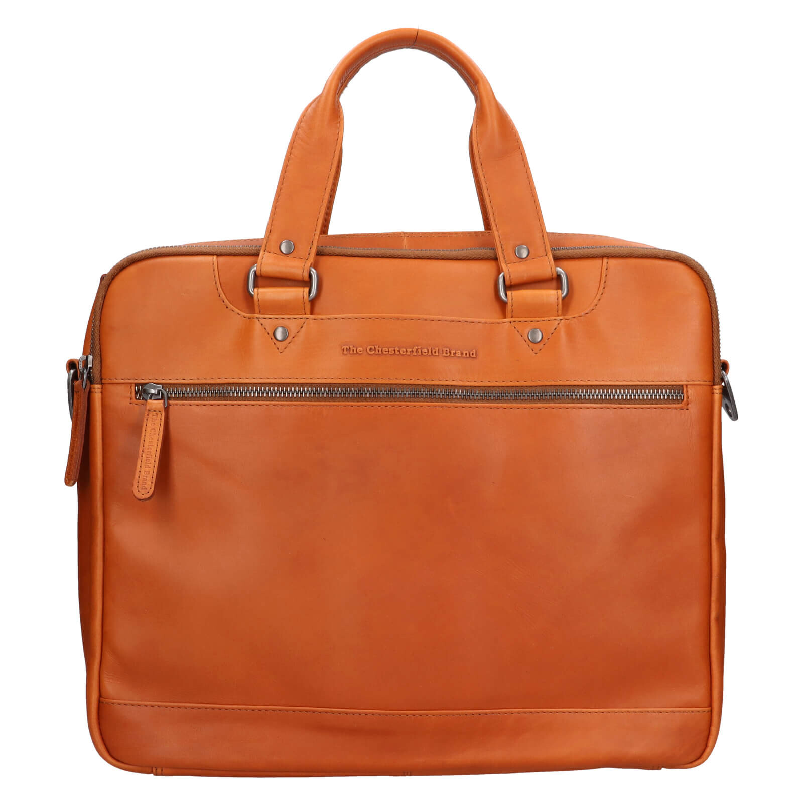 Pánská kožená taška na notebook The Chesterfield Brand Montara - koňak