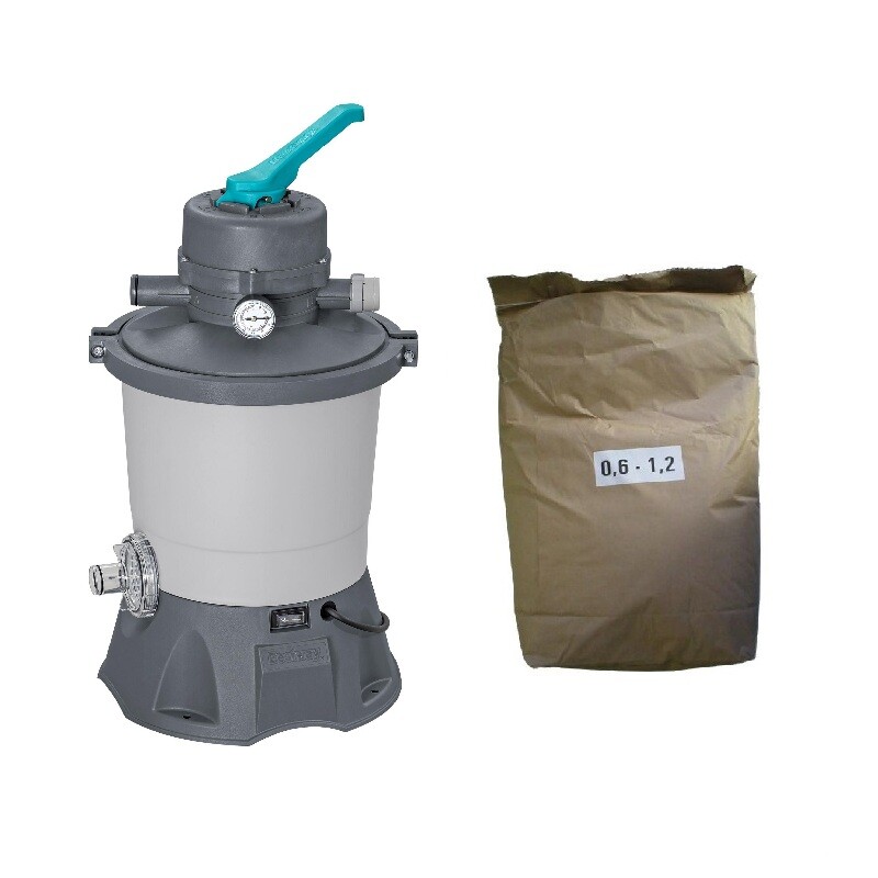 Akční set - písková filtrace BESTWAY Standard Evo průtok 3.596 l/h + filtrační písek 25 kg