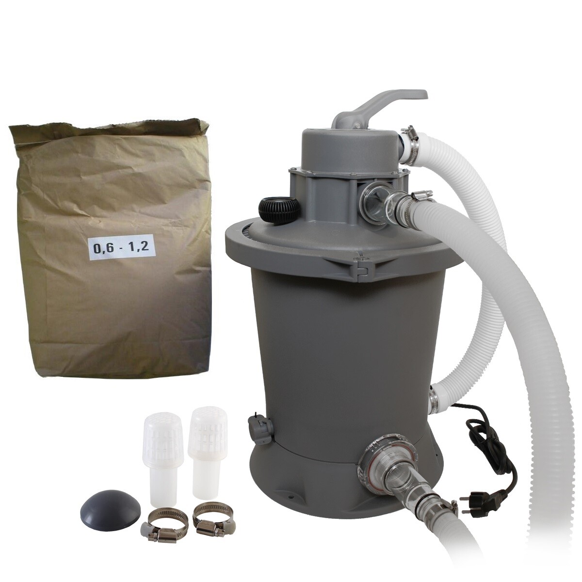 Akční set - písková filtrace Standard - průtok 3.028 l/h + filtrační písek 25 kg