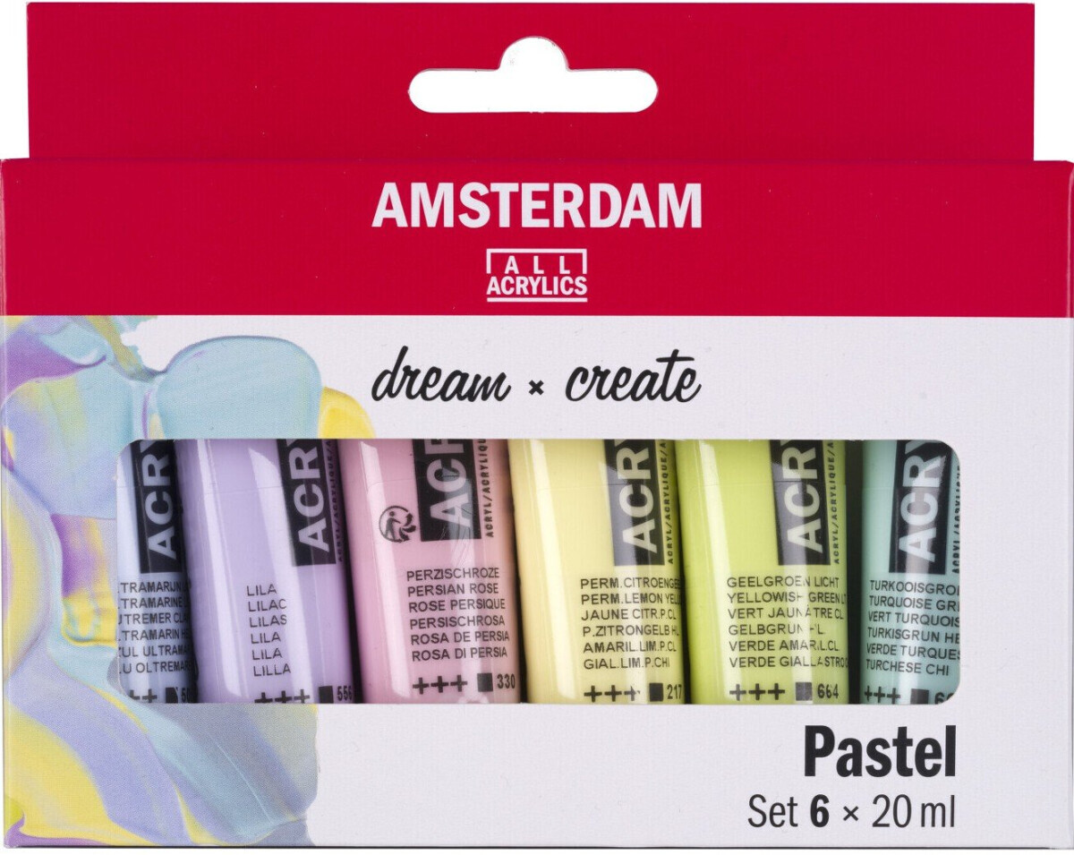 Sada akrylů Amsterdam St. pastelové odstíny 6x20ml