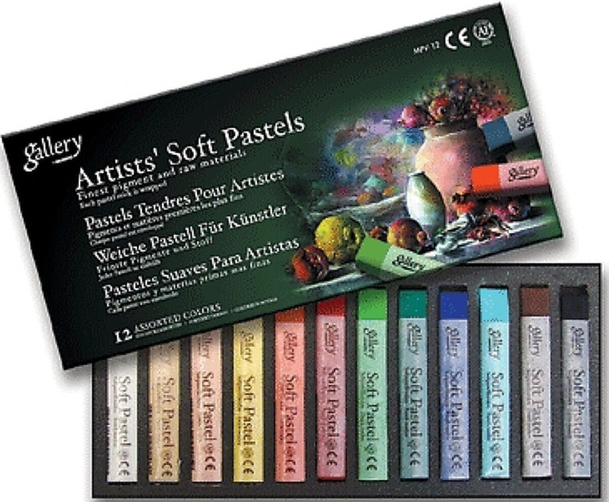 Artist Soft Pastel - Standard 12 assorted colours