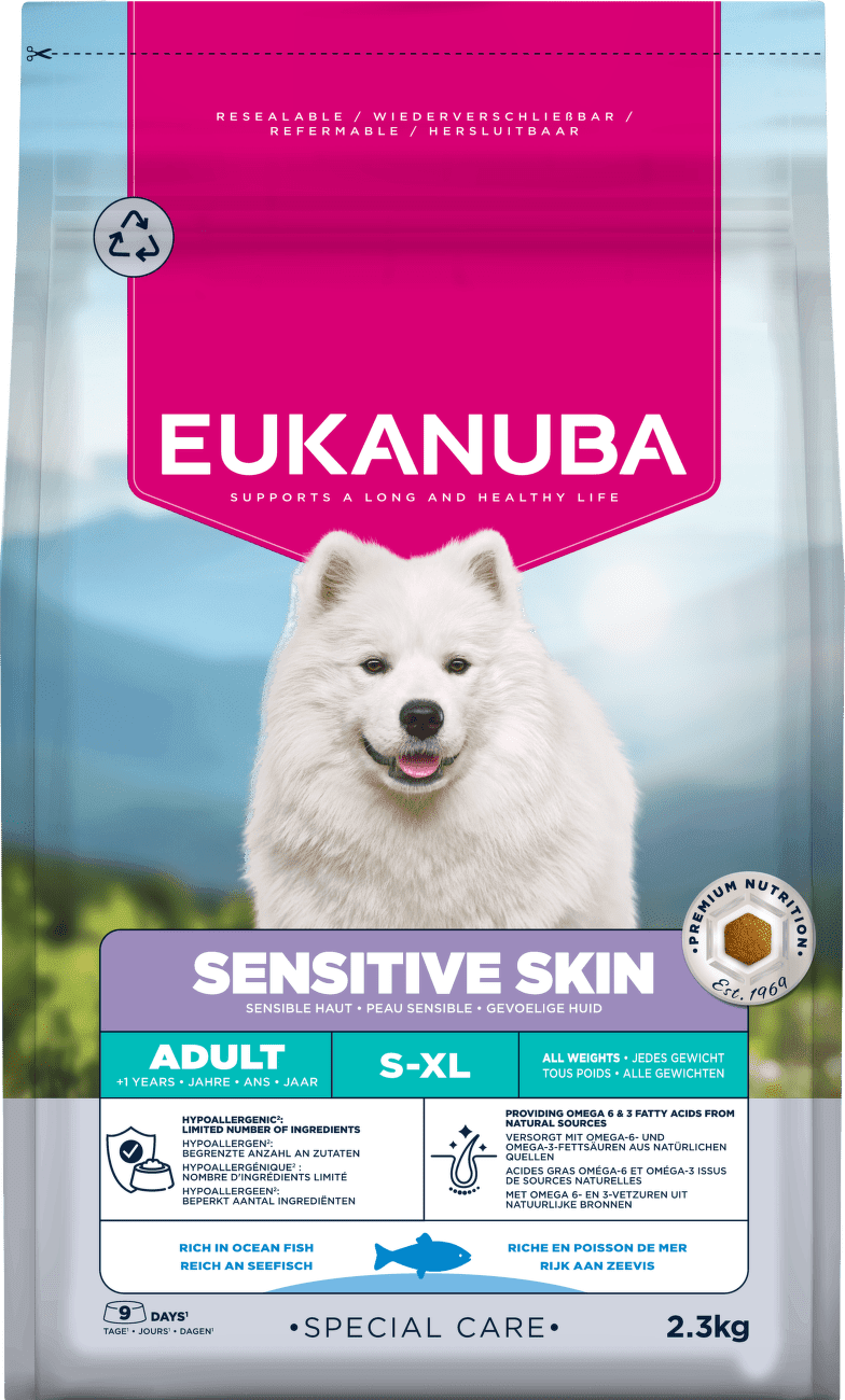 Krmivo Eukanuba Special Care Sensitive Skin Adult All Breeds 2,3 kg