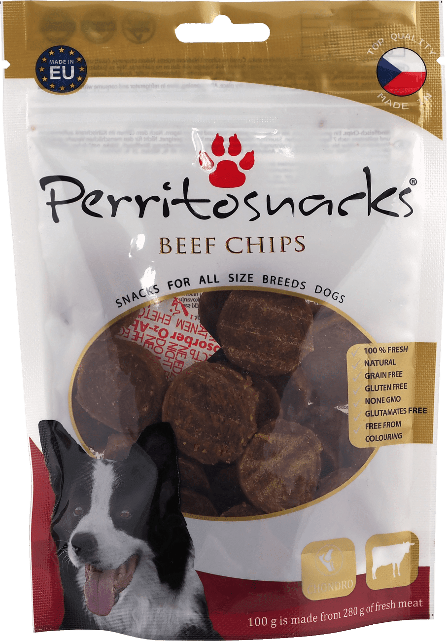 Pochoutka Perrito sušené hovězí kousky pro psy 100 g