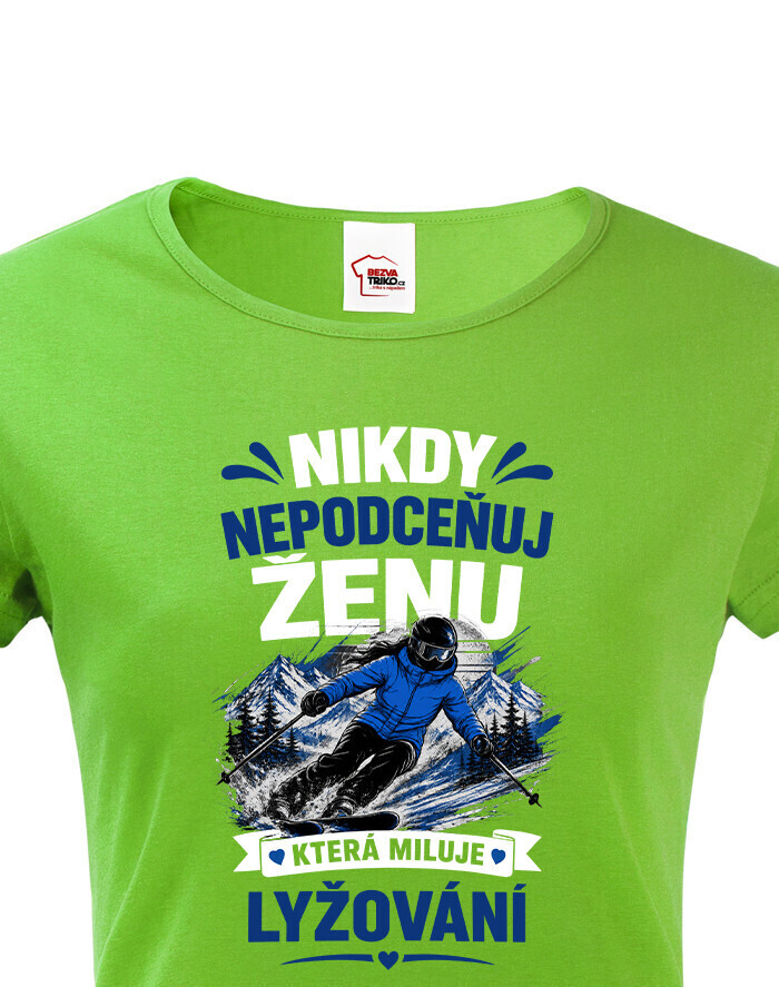 Dámské tričko pro lyžařky nejen k narozeninám