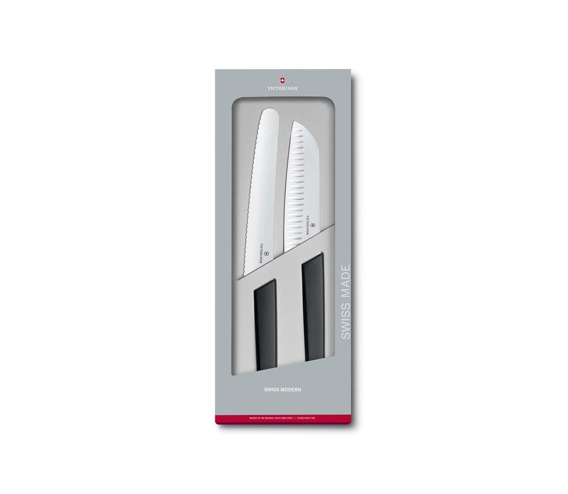 Victorinox - Sada kuchyňských nožů SWISS MODERN 2 ks černá 6.9093.22G