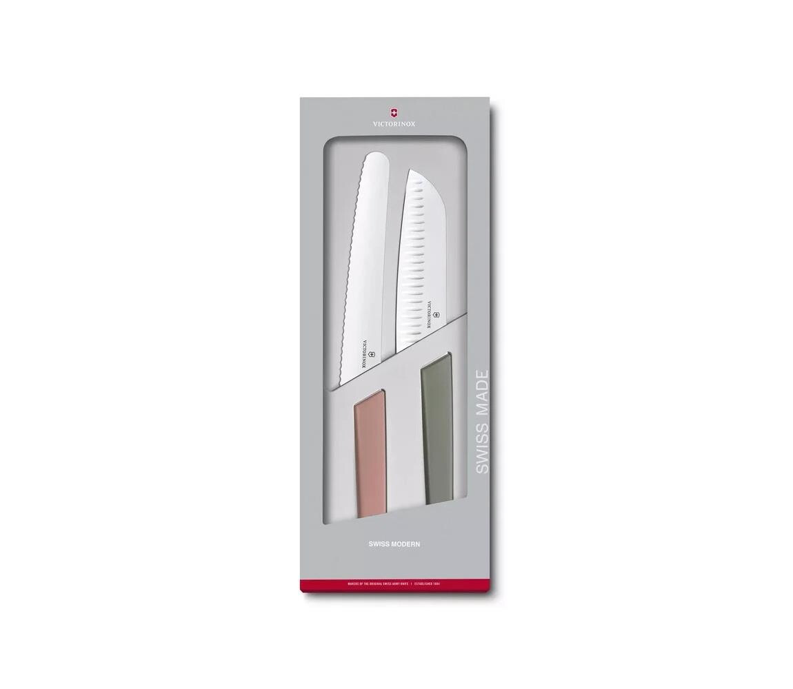 Victorinox - Sada kuchyňských nožů SWISS MODERN 2 ks pestrobarevná 6.9096.22G