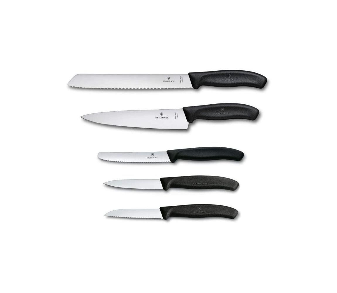 Victorinox - Sada kuchyňských nožů SWISS CLASSIC 5 ks černá 6.7133.5G