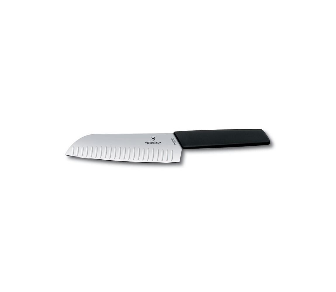 Victorinox - Kuchyňský nůž santoku SWISS MODERN 17 cm černá 6.9053.17KB
