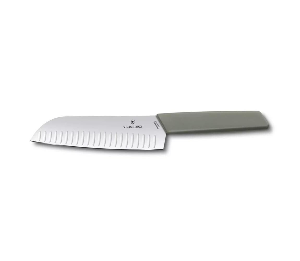 Victorinox - Kuchyňský nůž santoku SWISS MODERN 17 cm zelená 6.9056.17K6B
