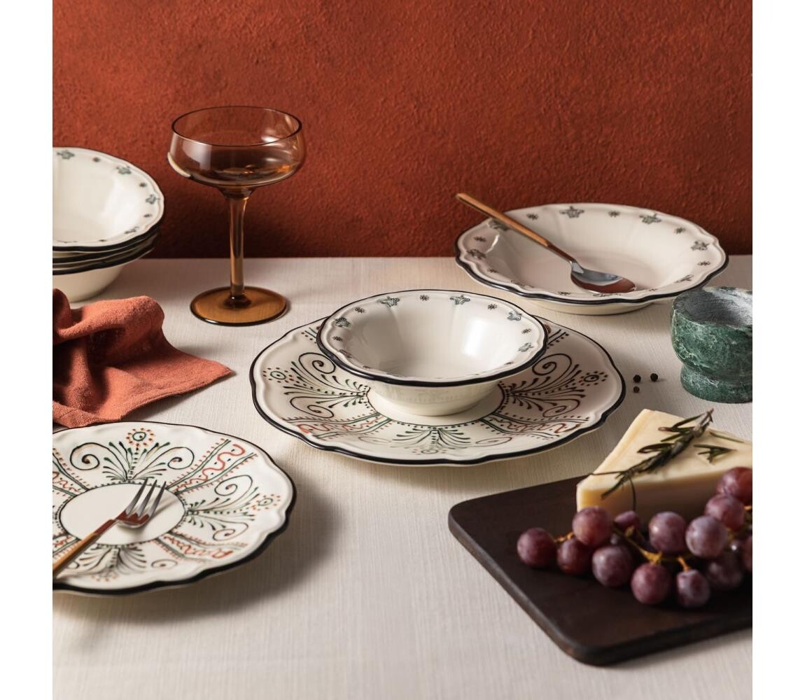Jídelní sada 24 ks pestrobarevná/porcelán 667PRS1114