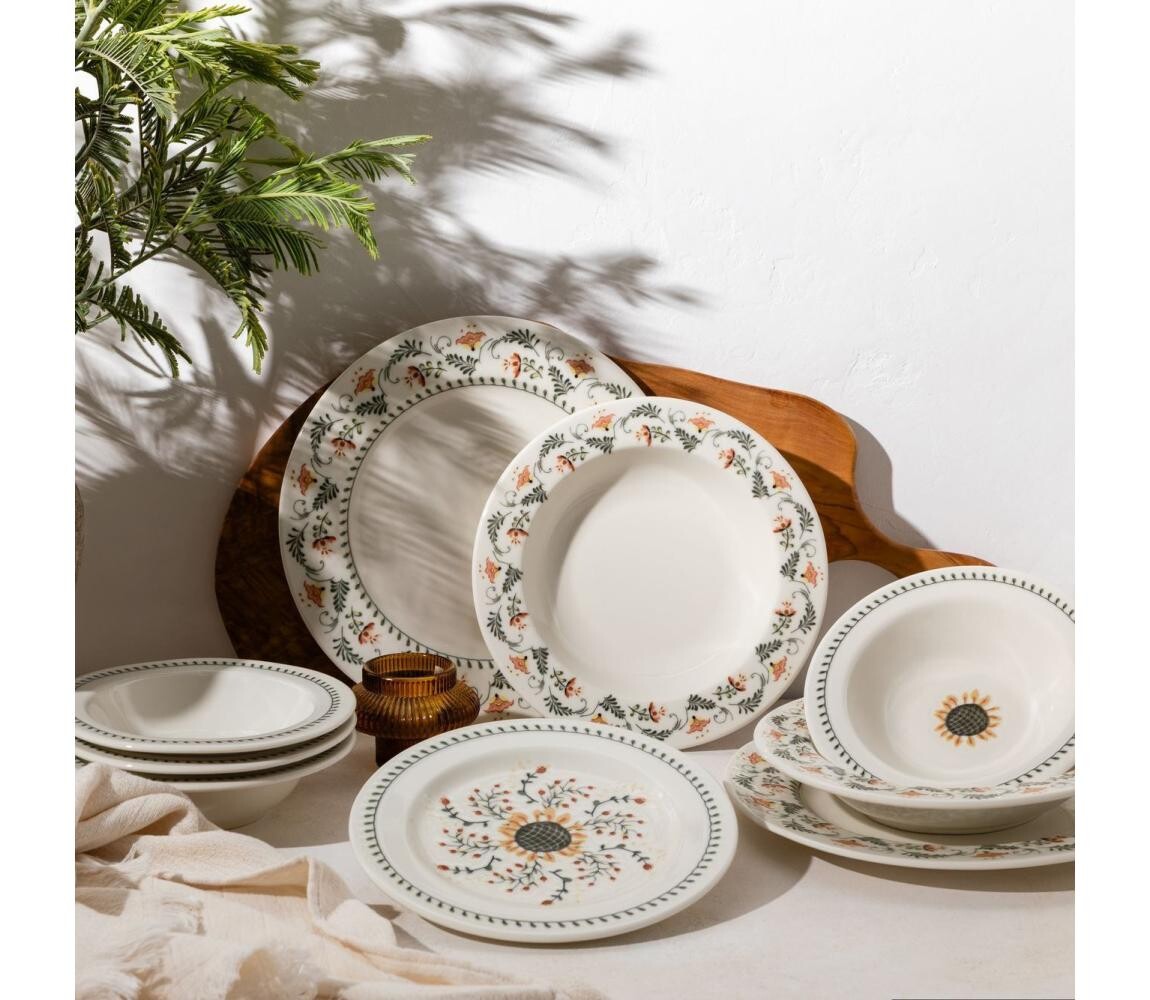 Jídelní sada 24 ks pestrobarevná/porcelán 667PRS1110