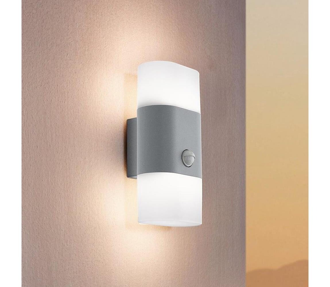 Eglo 97313 - LED Venkovní nástěnné svítidlo se senzorem FAVRIA 1 2xLED/5,5W/230V IP44 97313