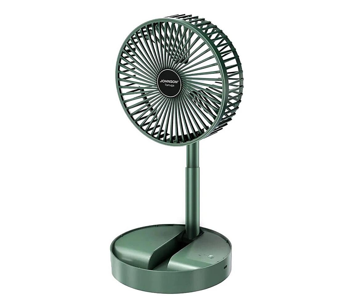 JOHNSON - Nabíjecí stolní látor TORTUGA 5W/3,7V 1200 mAh pr. 16,5 cm zelená 8008523013806