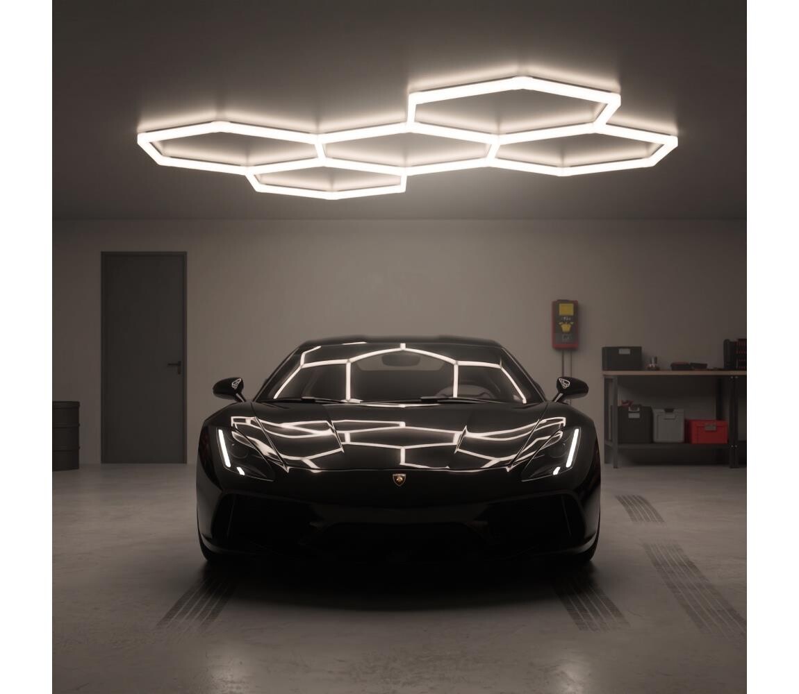 LED Stropní svítidlo HEXLINE LED/216W/230V 4000K 208x300 cm bílá 004994