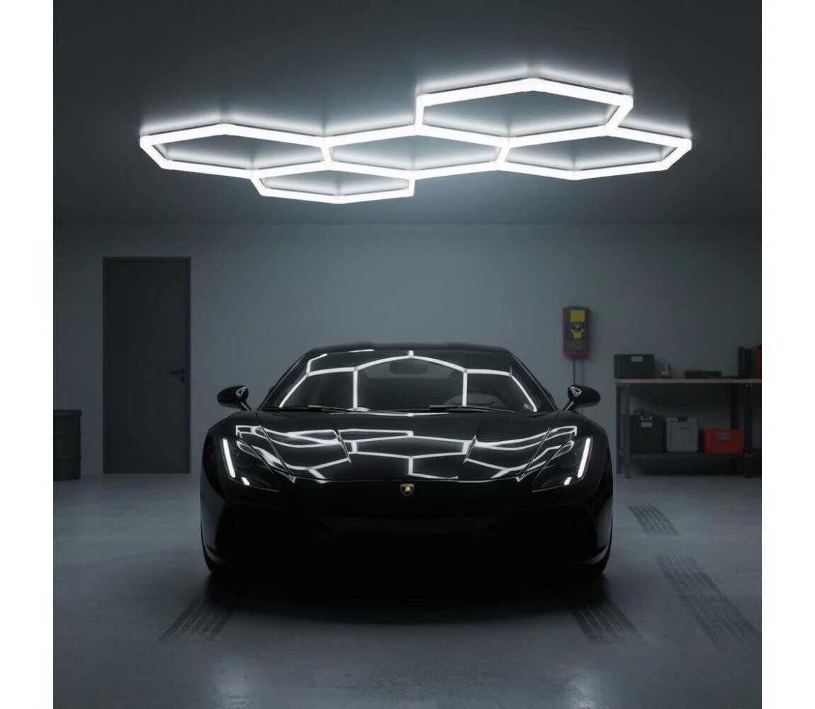 LED Stropní svítidlo HEXLINE LED/216W/230V 6500K 208x300 cm bílá 004995