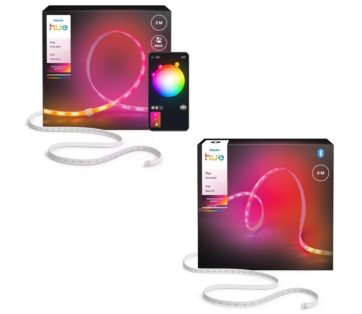 Philips - LED RGBW Stmívatelný pásek Hue FLUX 4+2m LED/35,5W/230V 2200-6500K P7052+P7632