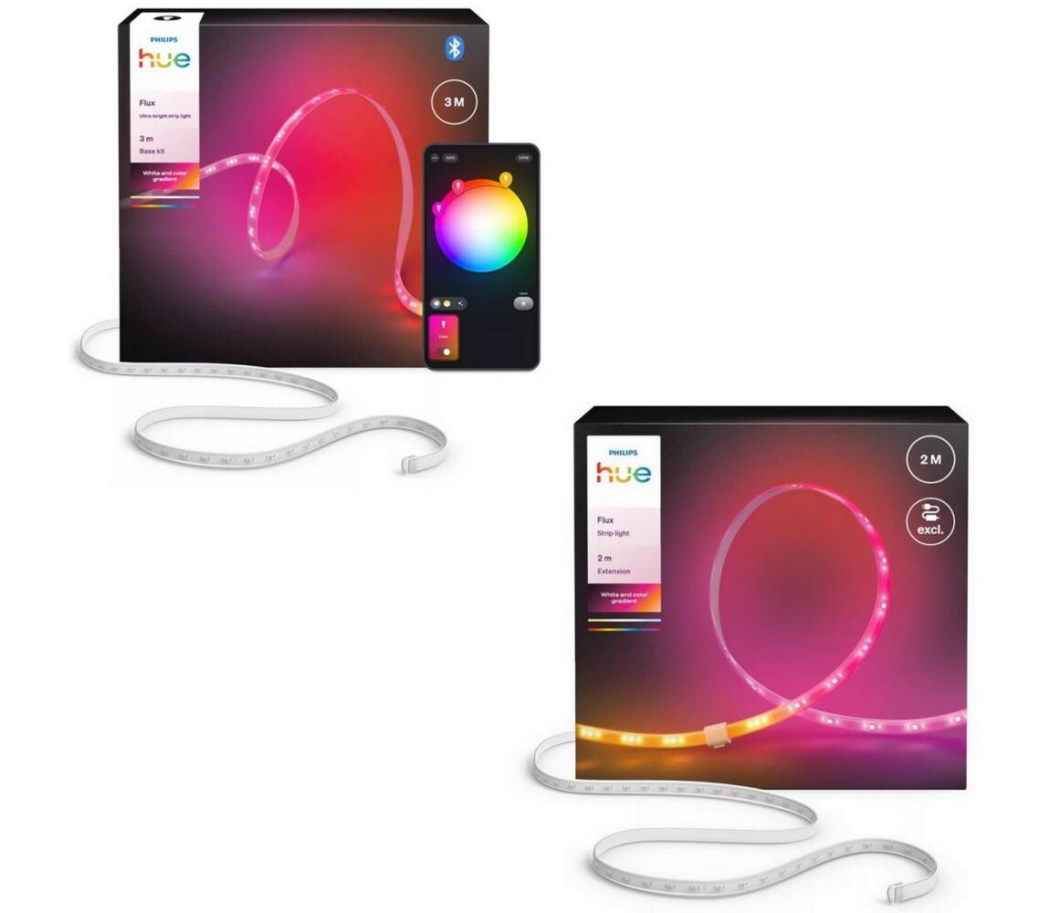 Philips - LED RGBW Stmívatelný pásek Hue FLUX 3+2m LED/48,5W/230V 2200-6500K P7214+P7632
