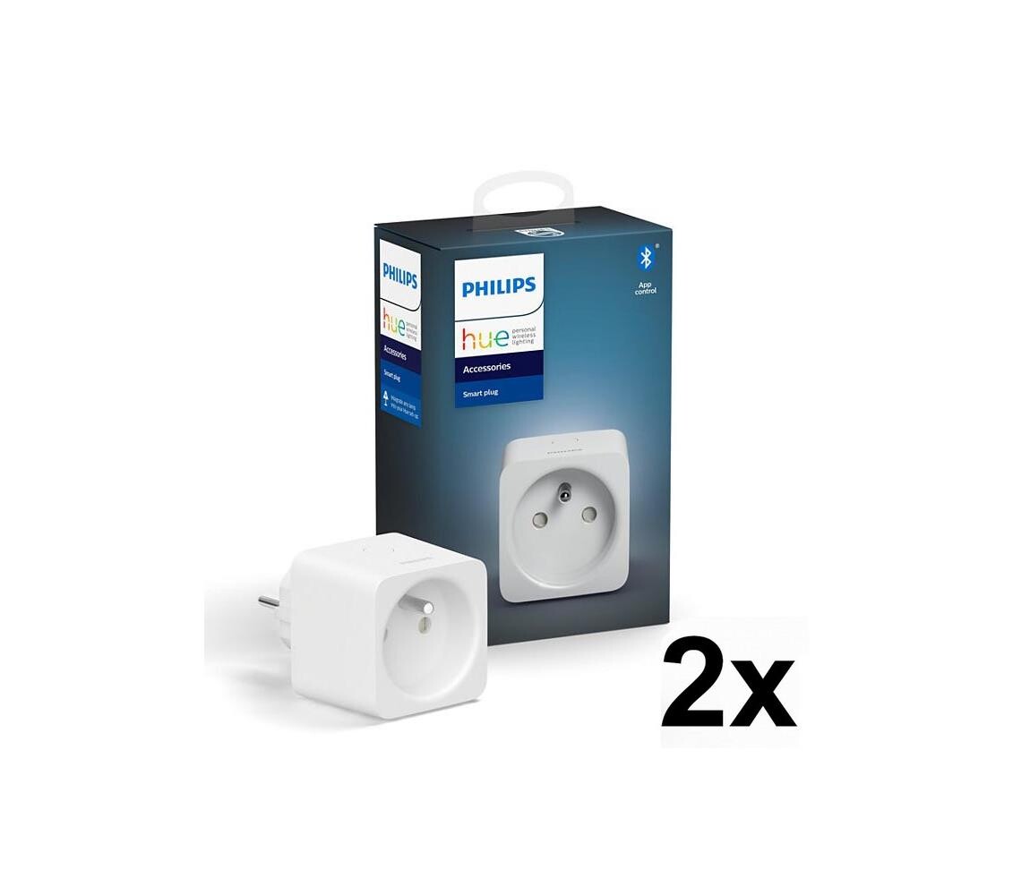 SADA 2x Chytrá zásuvka Philips Hue Smart plug 2xP3101