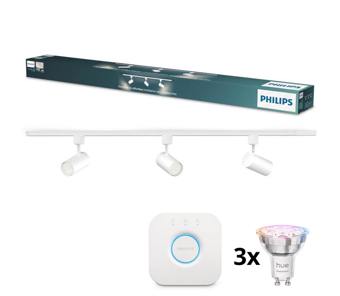 Philips - LED Stm bod svít v lišt sys EASYLINK HUE 3xGU10/4,7W/230V + Hue bridge P7612+3xP7029+P1408