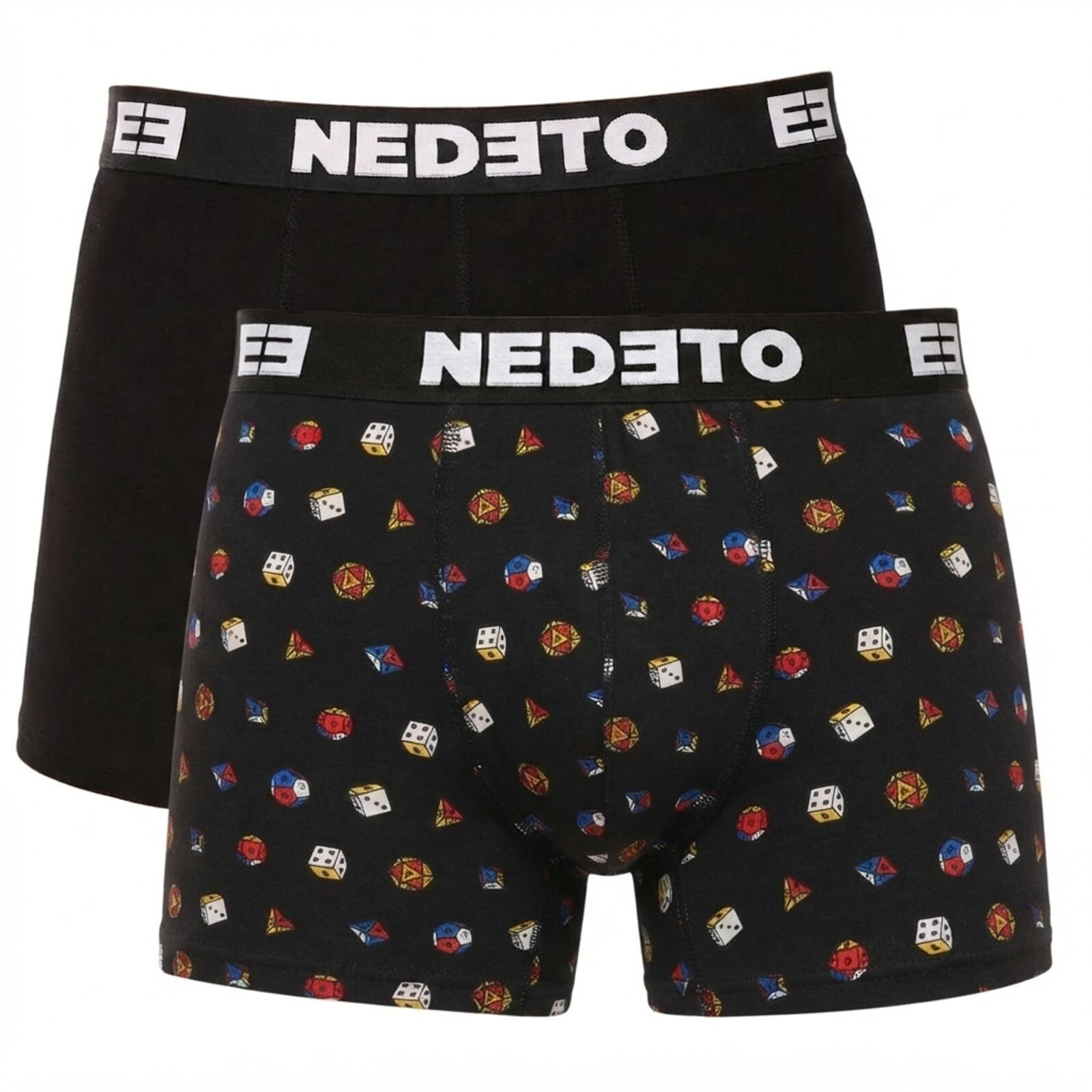 2PACK pánské boxerky Nedeto vícebarevné (2NBV19) M, trenky / trenýrky