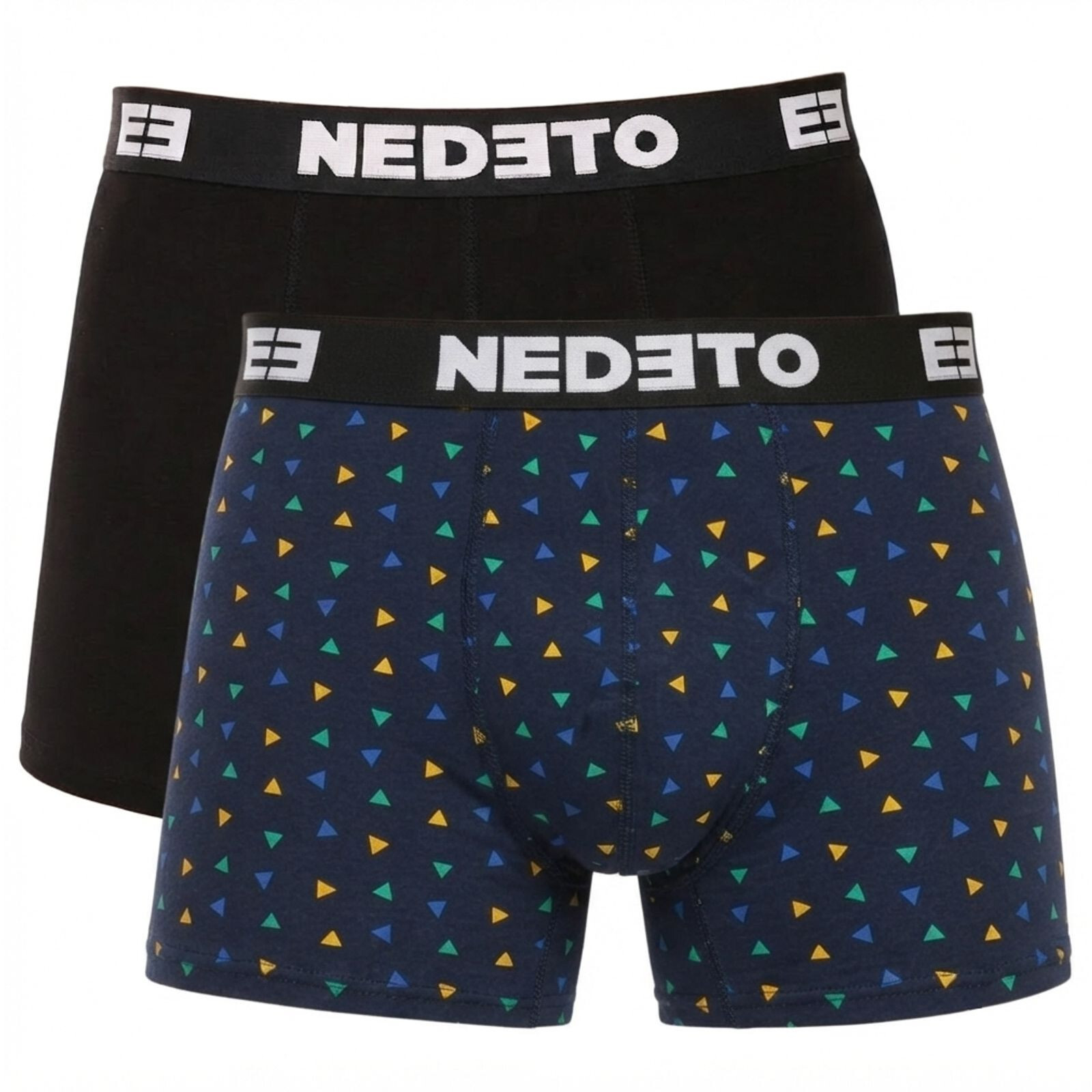 2PACK pánské boxerky Nedeto vícebarevné (2NBV17) XL, trenky / trenýrky