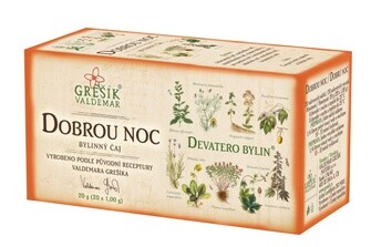 Valdemar Grešík Grešík Dobrou noc bylinný čaj 30x1,5 g
