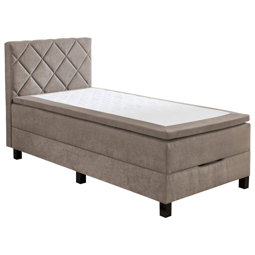 Carryhome POSTEL BOXSPRING, 140/200 cm, šedohnědá