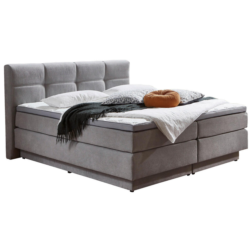 Carryhome POSTEL BOXSPRING, 160/200 cm, světle šedá
