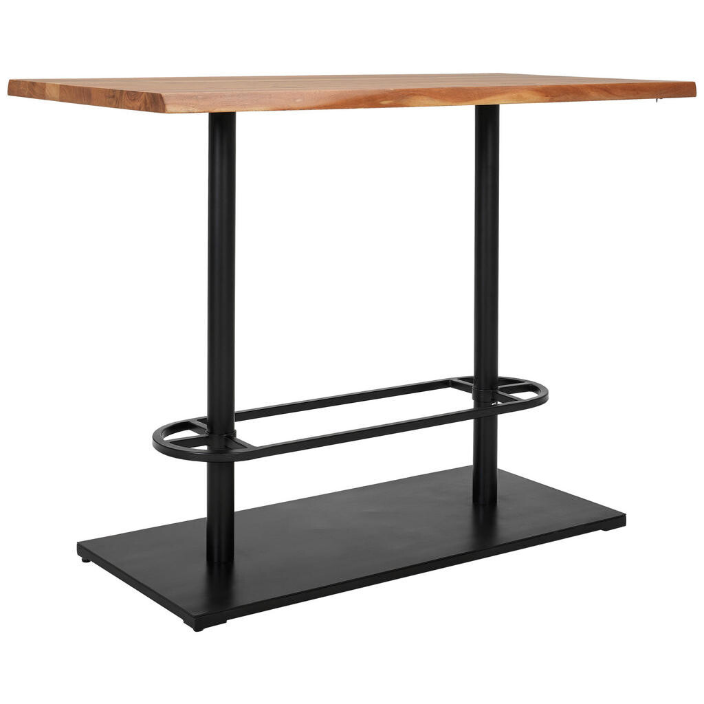 Linea Natura BAROVÝ STŮL, akácie, černá, barvy akácie, 140/75/105 cm