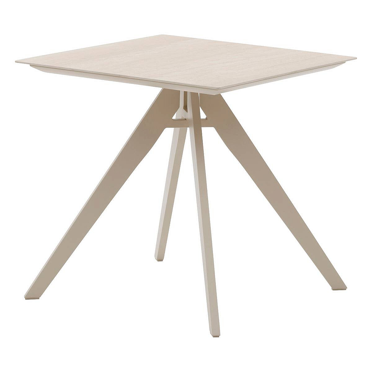 Hliníkový stolek SORELLA 75x75 cm (ivory)