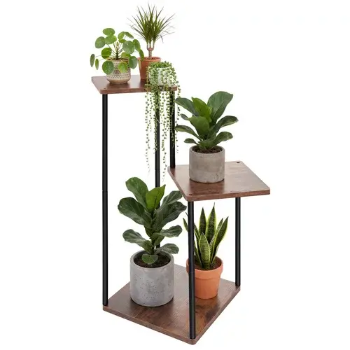Květinový stolek 3 patrový 78 cm – stojan na květiny
