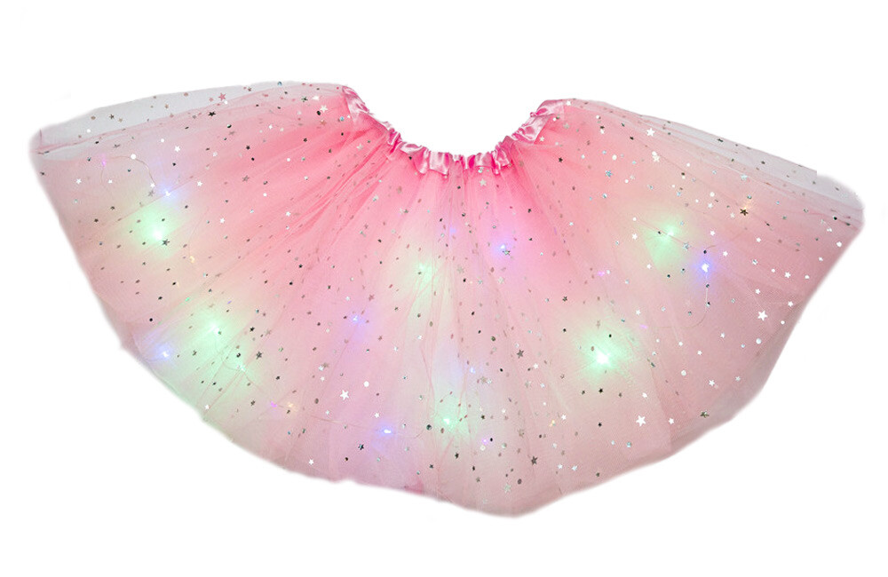 Kids World LED svítící sukně Glow Princess růžová