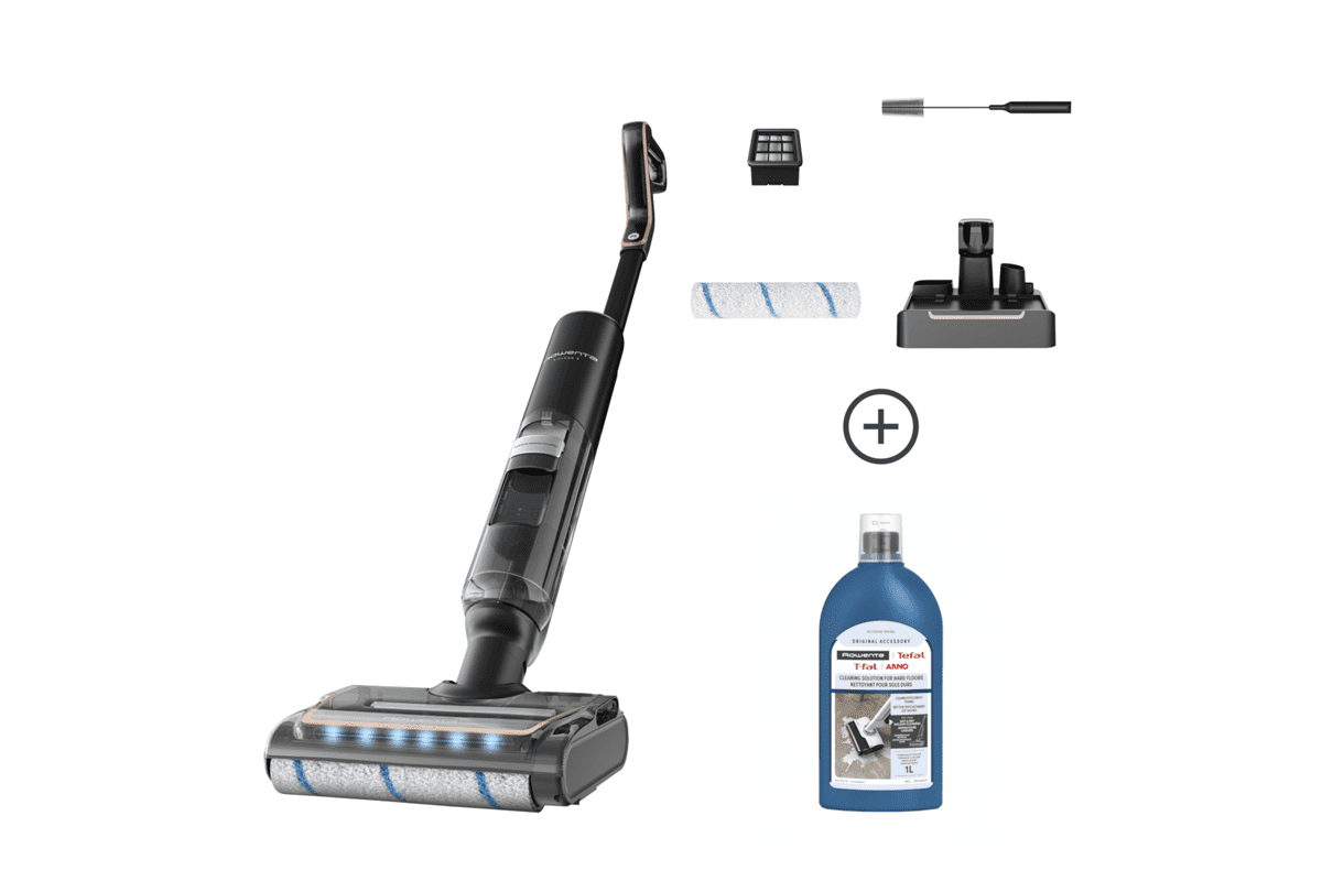 Akční set podlahová myčka Rowenta X-Clean 7 GZ5736 + čisticí prostředek na podlahy 1 l