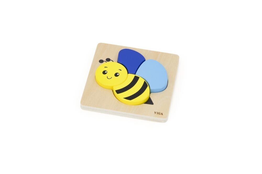Viga Dřevěné puzzle pro nejmenší - Včelka