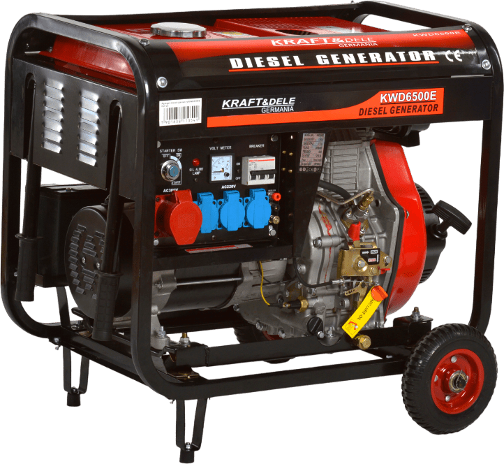 KRAFT&DELE Dieselový generátor 6500 W, 12/230/380 V KD120