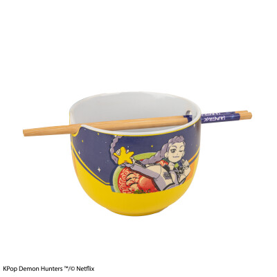K-pop Demon Hunters ramen miska s hůlkami (Rumi Superstar Flavor)