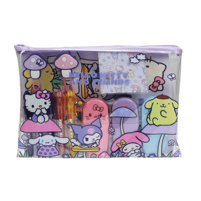 Hello Kitty a přátelé školní set velký - Mushroom DPL6