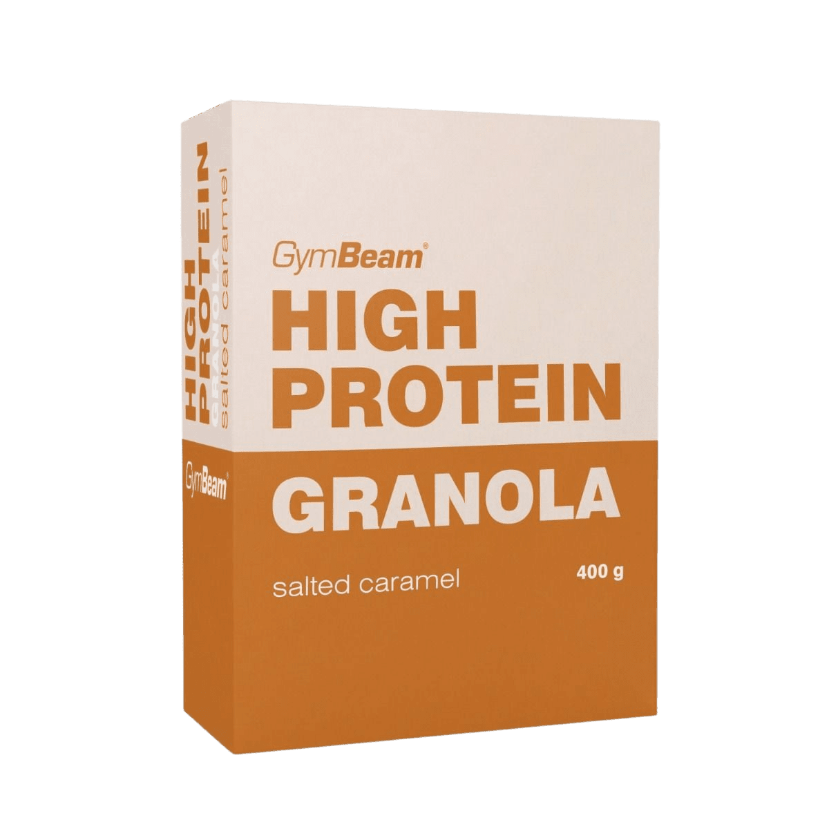 GYMBEAM Granola s vysokým obsahem bílkovin, slaný karamel 400 g