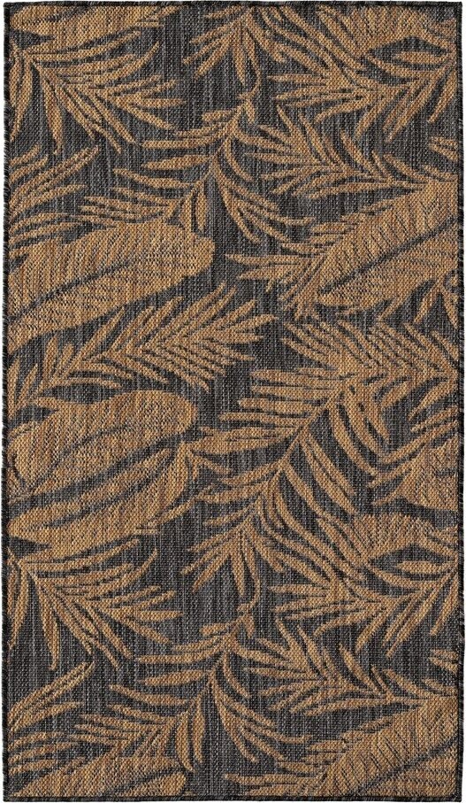 Černý/hnědý vnitřní a venkovní koberec 60x100 cm Mira 1451 – Ayyildiz Carpets