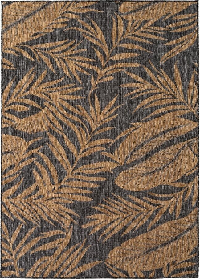 Černý/hnědý vnitřní a venkovní koberec 140x200 cm Mira 1451 – Ayyildiz Carpets