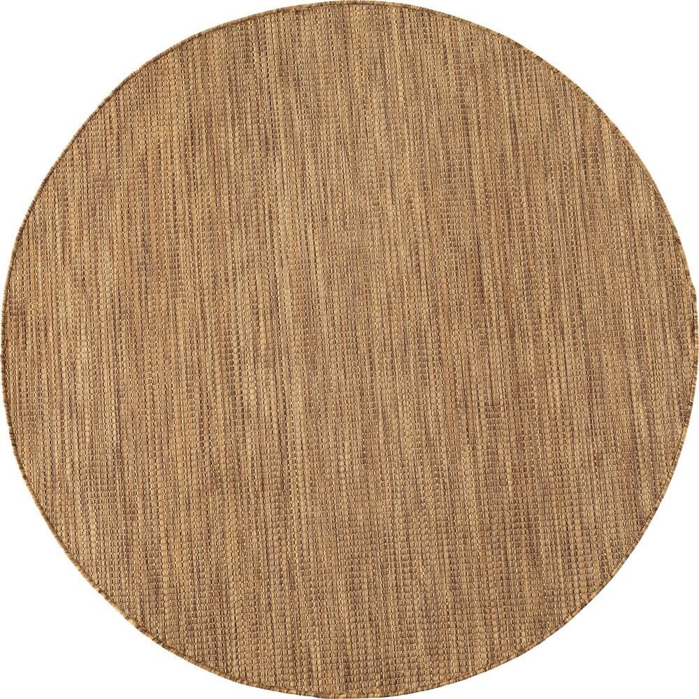 Hnědý kulatý vnitřní a venkovní koberec ø 120 cm Mira 1450 – Ayyildiz Carpets