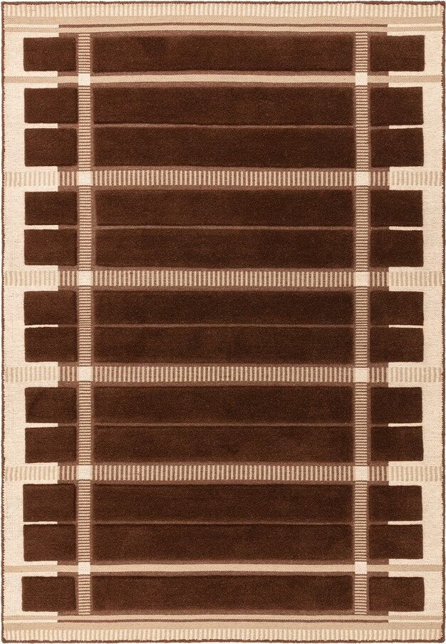 Hnědý/béžový ručně tkaný vlněný koberec 200x290 cm – Asiatic Carpets