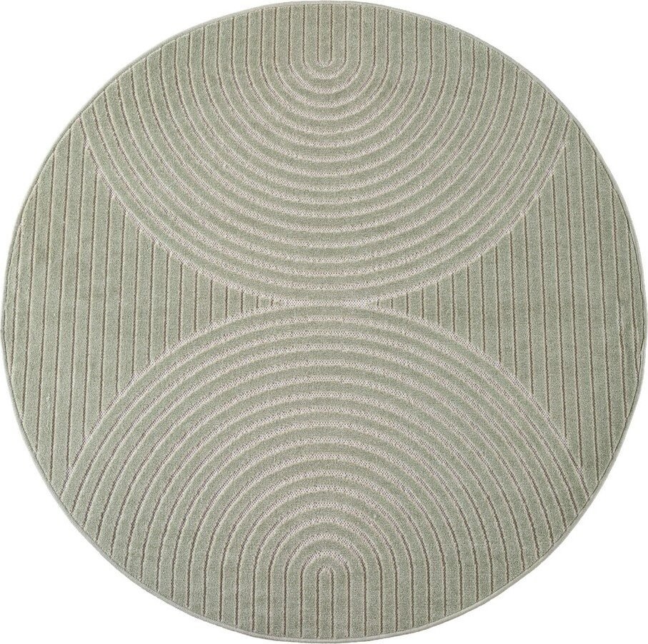 Zelený kulatý vnitřní a venkovní koberec ø 80 cm Nova 1201 – Ayyildiz Carpets