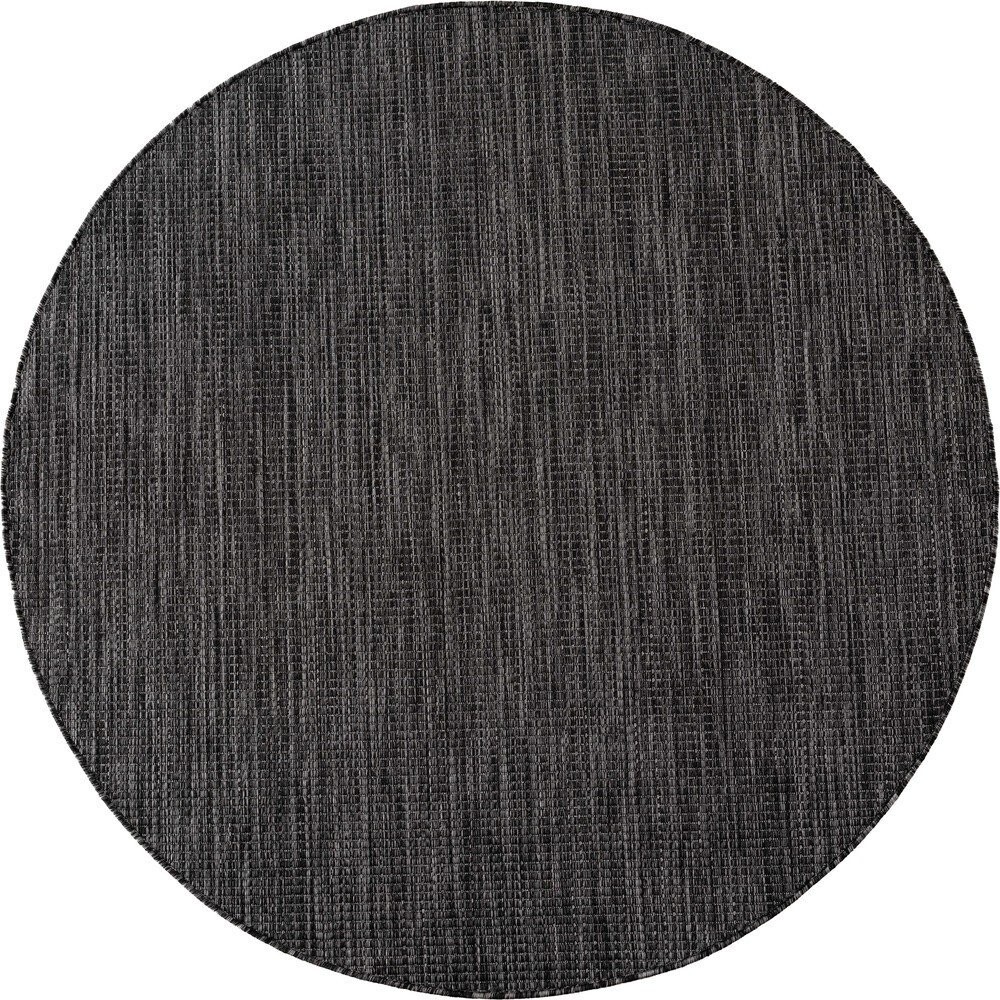 Černý kulatý vnitřní a venkovní koberec ø 160 cm Mira 1450 – Ayyildiz Carpets